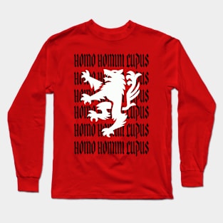 Homo homini lupus / MAN IS WOLF TO MAN Long Sleeve T-Shirt